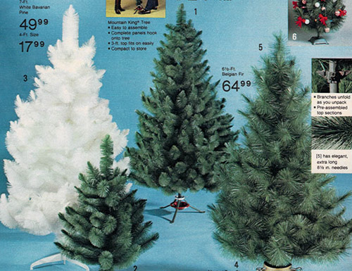 1980 JC Penney Catalog Artificial Christmas Trees