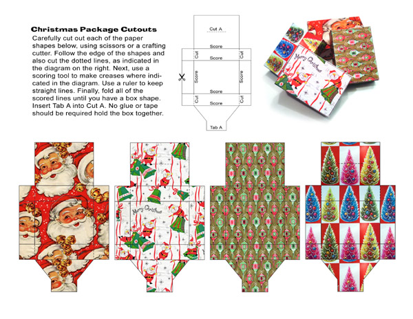 papercraft, paper cutout, christmas, wraping paper