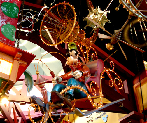 Downtown Disney Flying machine goofy