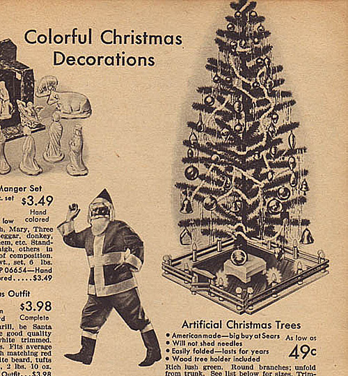 1942 Sears Catalog Artificial Christmas Tree