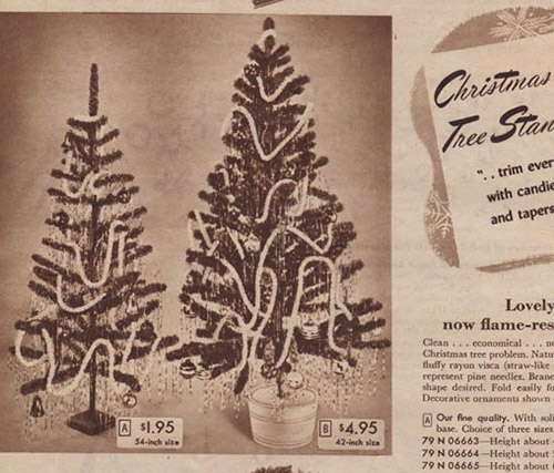 1947 Sears Catalog Artificial Christmas Trees