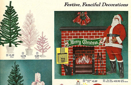 1958 Sears Catalog Artificial Christmas Tree
