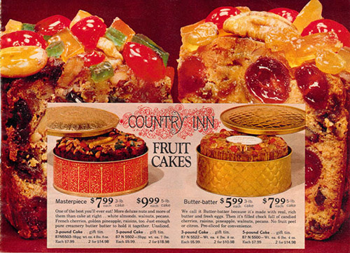 1972 Sears Catalog Fruitcake