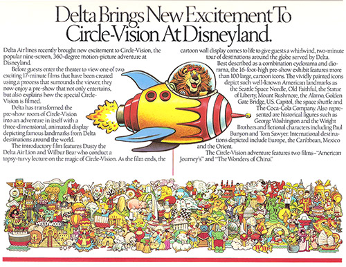 Disneyland Circle-Vision 360 Delta Airlines