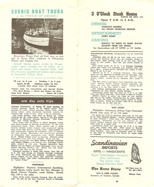 Orlando in the 1960s scenic boat tour